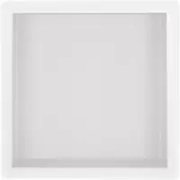 Wiesbaden Inbouwnis | Exellence | 30x30x10cm | RVS Mat Wit