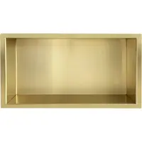 Wiesbaden Inbouwnis | Exellence | 30x60x7cm | Geborsteld Messing Goud