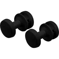 Belrad handdoekknoppen voor handdoekradiator – 2 stuks – Zwart