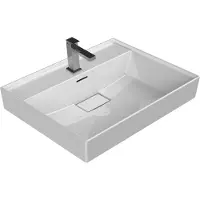BELVIT wastafel – 80x48x10 cm – wit