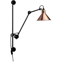 DCW éditions Wandlamp Lampe Gras No210 - Conic Koppar / Vit