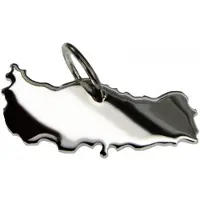 MOOYE ® - Collectie Zilveren Landkaart Turkije ketting hanger