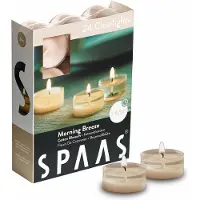 Spaas - 24 x Clearlights Geur, theelichten in transparante cup, ± 4,5 uur - Morning Breeze- Clearlights theelichtjes
