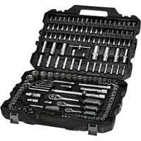 Hankkija.fi BLACK EDITION Dopsleutelset 1/4”, 3/8”, 1/2”, 181-delig