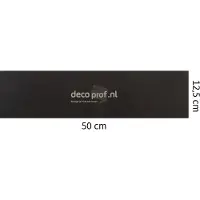 Walluxe Leathr Zeeuws Zwart Uni Zelfklevend 1 m² - 12,5 x 50 cm
