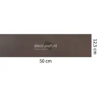 Walluxe Leathr Gracieus Grijs Uni Zelfklevend 1 m² - 12,5 x 50 cm
