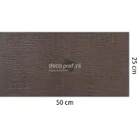 Walluxe Leathr Gracieus Grijs Croco Zelfklevend 1 m² - 25 x 50 cm
