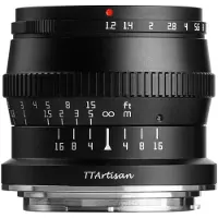 TTArtisan APS-C 50mm F1.2 Canon RF mount zwart