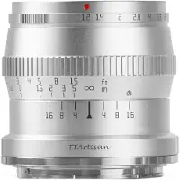 TTArtisan APS-C 50mm f1.2 Fuji X mount Silver