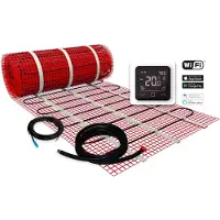 Plieger 1m2 B&W Heat Elektrische Vloerverwarmingsmat 220V 150W Compleet