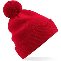 Beechfield 'Organic Cotton Snowstar Beanie' Rood