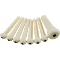 Fender Brugpinnen Set van 7 - Wit met Zwarte Dots
