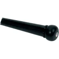 Boston brugpen, kunststof, zwart, 3mm parelmoer stip, 12-pack