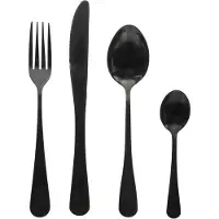 Secret De Gourmet Bestekset Shadow - 32x - 16-delig - RVS - zwart