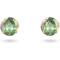 Swarovski Oorbellen, Stilla Oorbellen Druppel Geslepen Groen Goud, (Swarovski metaal)