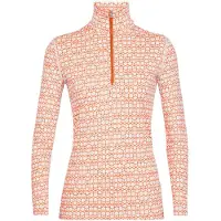 Icebreaker 250 Vertex LS Half Zip Alpine Geo Dames Thermoshirt Snow/Flash S