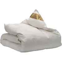 Ten Cate 4-Seizoenen Ganzendonzen dekbed Lena | satijn wit 220x200 cm dekbedden | NADUVI