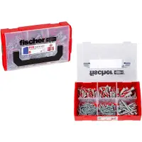 Fischer FixTainer DuoPower pluggen met schroeven