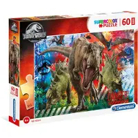 Clementoni - 26456 - SuperColor 60 stuks Maxi - Jurassic World