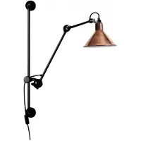 DCW éditions Wandlamp Lampe Gras No210 - Conic Rå koppar / Vit