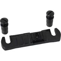 Wilkinson B-GTB-B brug met studs voor gitaar zwart