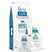 Brit care hypo allergeen adult large lam&rijst 12 kg + 1 kg gratis