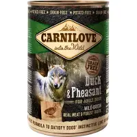 Carnilove eend en fazant natvoer hond (blik) 12 x 400 g