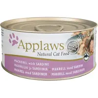 Applaws Kattenvoer Applaws Mackerel with sardine in broth Vis 70 g