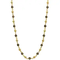Casa Jewelry Riva Rookkwarts ketting verguld