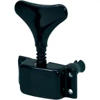 Boston 86-BL machine heads for bass guitar, 4x left, black