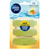 Ambi Pur 2+2 Gratis: Toiletblok Navulling Citroen En Mandarijn 3 Stuks