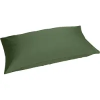 Yumeko Kussensloop Katoensatijn 40x80 Groen - Eco, Bio & Fairtrade