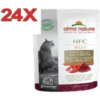 Almo Nature HFC - Kattenvoer - Cuisine Pouch - Tonijnfilet & Kreeft - 24x55gr