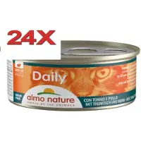 Almo Nature Dailymenu - Kattenvoer Mousse - Tonijn & Kip - 24x85gr