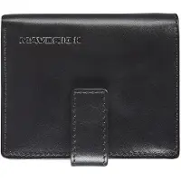 Maverick Kaarthouder Maverick All Black compact RFID leer zwart