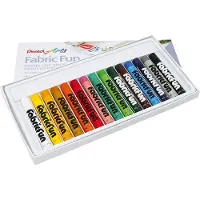 Pentel textielkrijt set - 15 stuks