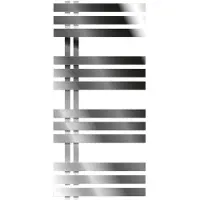 ECD-Germany Designradiator "Iron M" Met Verwarmingselement 600w Chroom 500 X 1000 Mm