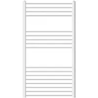 LuxeBath Badkamerradiator Sahara 750 X 1200 Mm Wit Recht Met Zijaansluiting