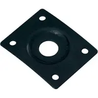 Boston JP-1-B Rechthoekige Jack Plate met Verlaagd Gat - Zwart