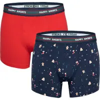Happy Shorts 2-pack kerst boxershorts heren christmas stuff
