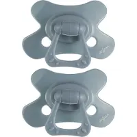 Difrax Fopspeen Natural - 6 tot 12 Maanden - Grijs - 2 Stuks
