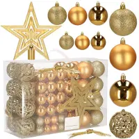 Springos Kerstballen 100 Stuks Goud Tinten