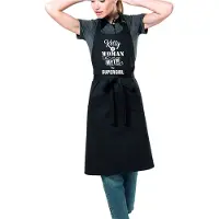 Kariban Naamcadeau - The woman the Myth the supergirl - Keukenschort - Kookschort - verjaardag - moederdag - zwart - met de naam: Kelly