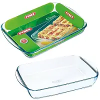 Pyrex 2x Ovenschaal/braadslede 2,6 en 3,7 liter - Ovenschalen