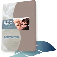 24-Bedding - Badstof Splittopper Hoeslaken 180 gr/m2 - 160x210 cm - Taupe