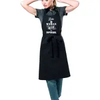 Kariban Naamcadeau - The woman the Myth the supergirl - Keukenschort - Kookschort - verjaardag - moederdag - zwart - met de naam: Lieke