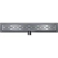 Klea 3e Generatie Douchegoot 90x7cm 40mm Met RVS Sifon En Filter RVS Gunmetal