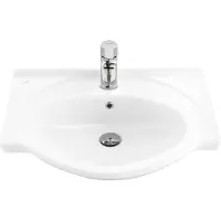Aloni Aleco Wastafel - 65x50x40cm - Wit