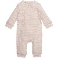 BESS baby gestreept boxpak zand Jongens/Meisjes Stretchkatoen V-hals Streep - maat 68
