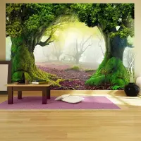 Karo-art 441cm X 315cm - Zelfklevend fotobehang - Betoverd bos , Premium Print